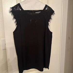 Brixon Ivy Black Lace Accent Blouse